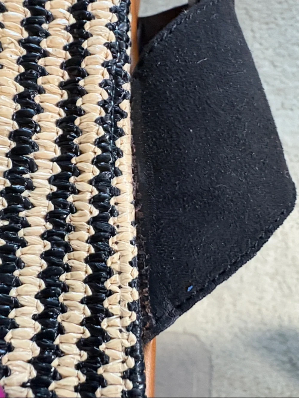 a.n.a Black Crisscross Espadrille-Style Platform Sandals